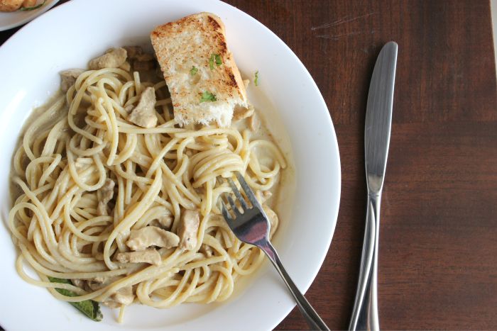 Spaghetti with Creamy Chicken Curry Sauce 2