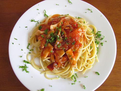 Spaghetti With Squid