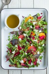 Spring Greens, Farro, Beet And Citrus Salad