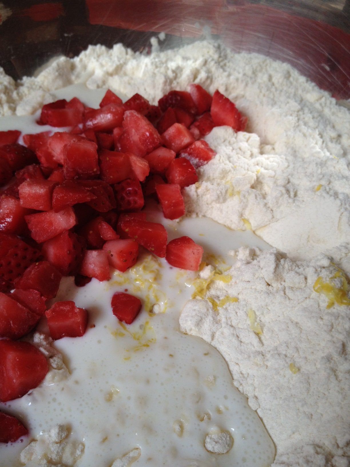 Tartine strawberry buttermilk scones