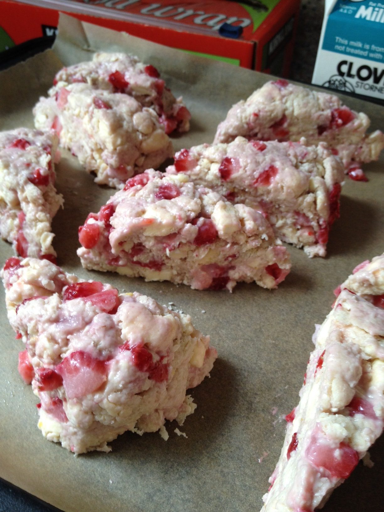 Tartine strawberry buttermilk scones