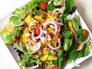 Tofu Salad With Sweet And Spicy Peanut Dressing
