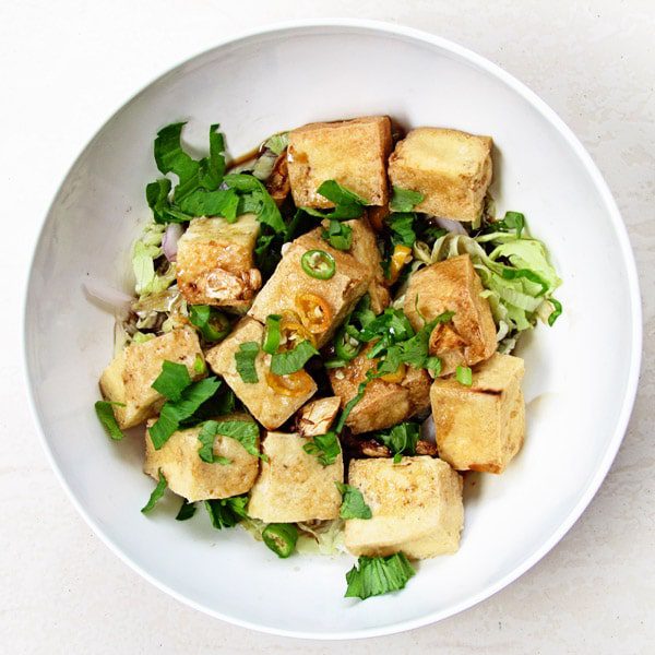 Warm Tofu Salad - Cooking Goals