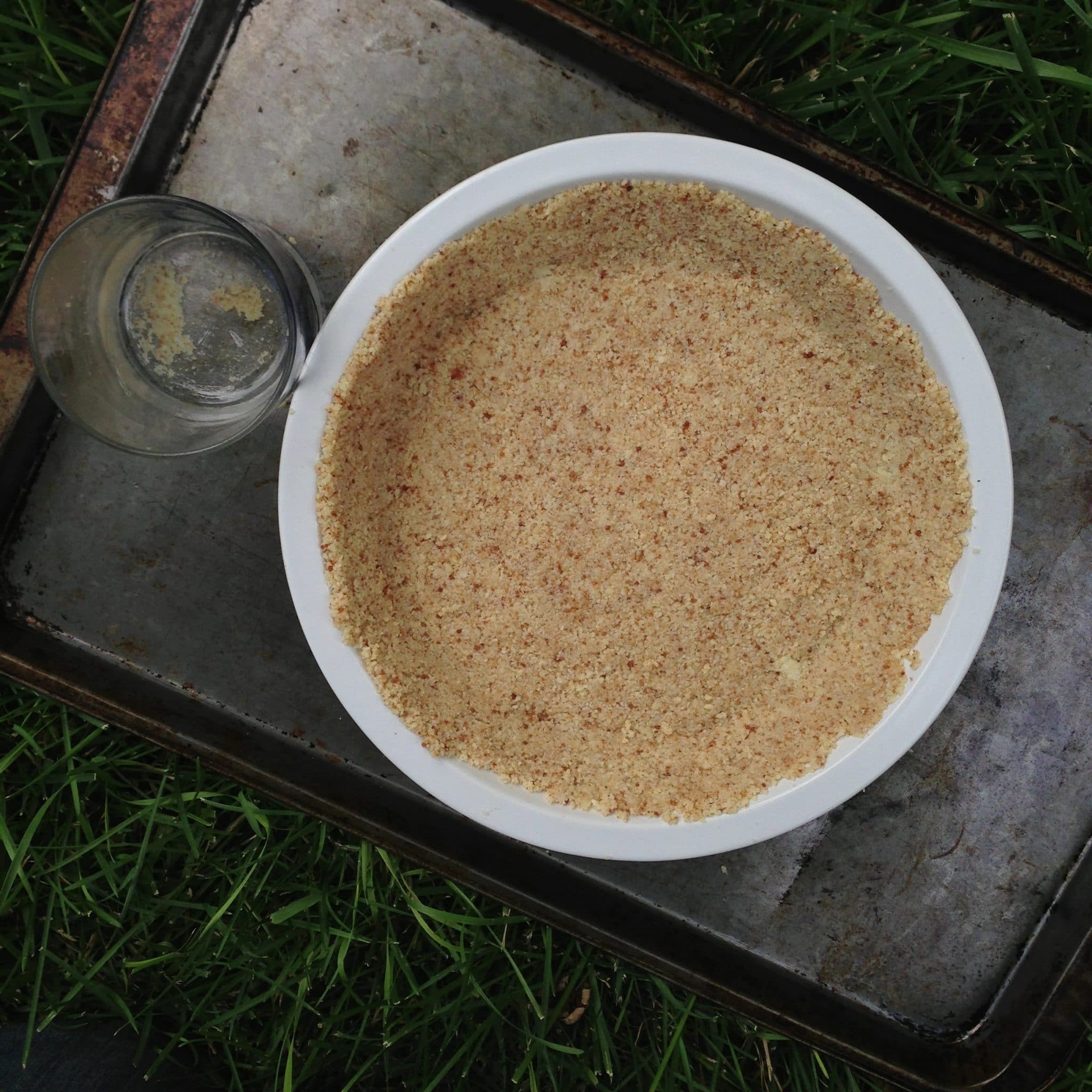almond crust glass pressed