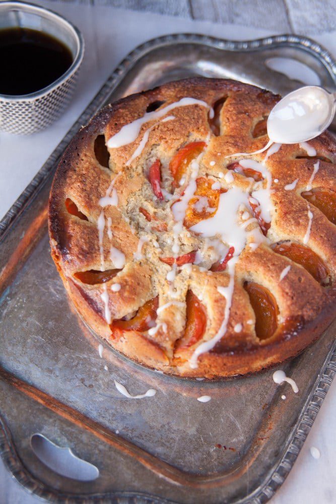 Apricot Walnut And Lavender Cake