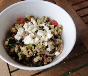 Mediterranean Eggplant And Barley Salad