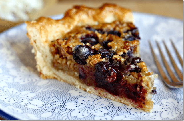 Maple Oatmeal Blueberry Pie