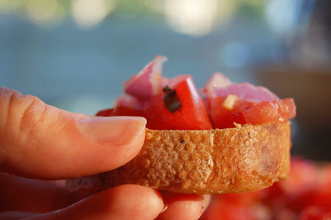 Roasted Garlic Bruschetta