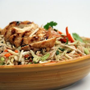 Grilled Ginger-Sesame Chicken Salad