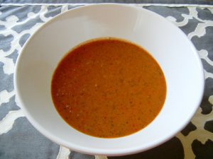 Caramelized Onion & Roasted Red Pepper Soup