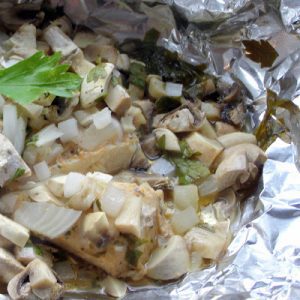 Foil-Baked Chicken And Vegetables