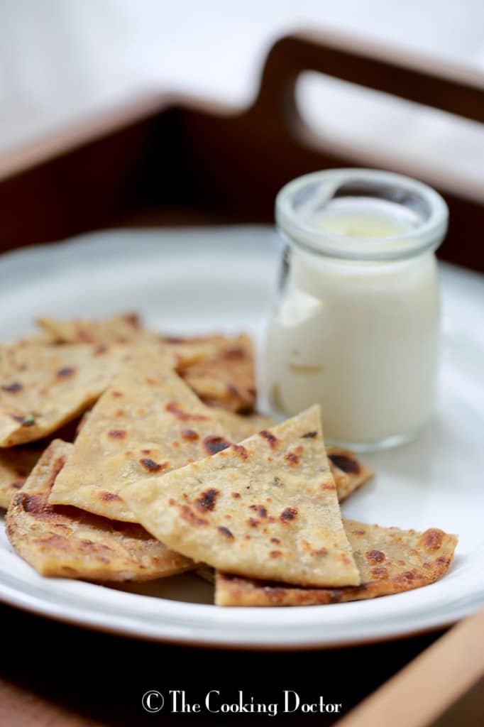 flatbread methi triangle