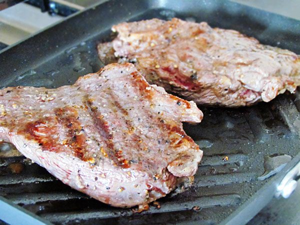 grilled steak with mashed pumpkin 3