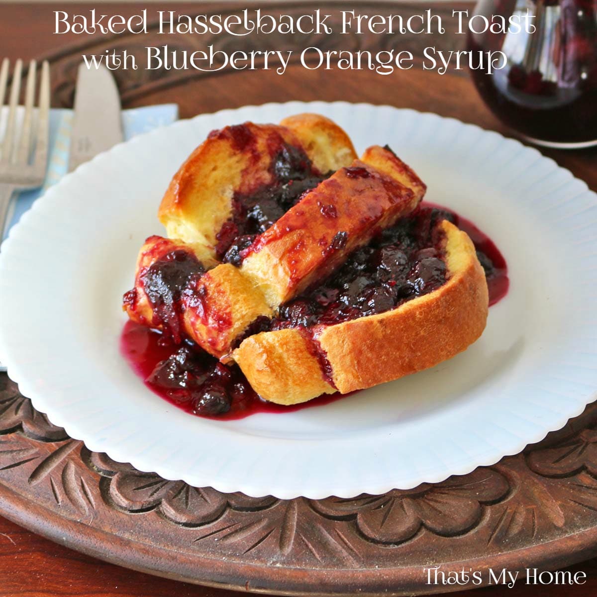Baked Hasselback French Toast
