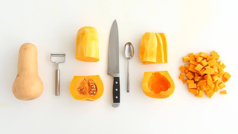 how to cut a butternut squash