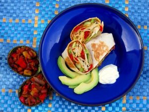 Avocado, Vegetables & Bean Wrap