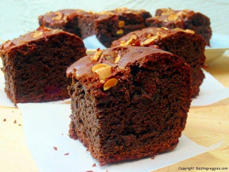 Almond Cherry Brownies