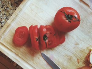 Roasted Balsamic Tomato And Goat Cheese Sandwich