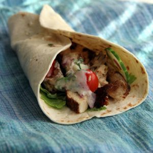 Indian-Spiced Chicken Wraps