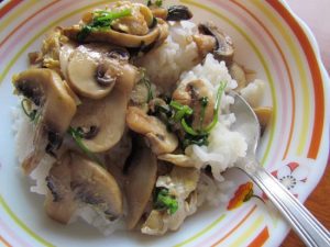 Stir Fried Mushroom With Egg