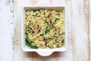 Mushroom And Spinach Couscous