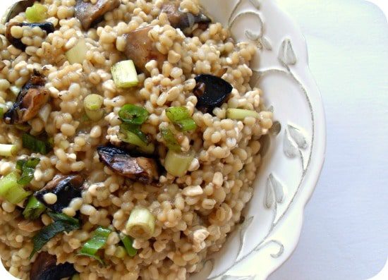 Creamy Mushroom Barley Pilaf