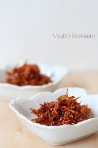 Myulchi Bokkeum (Stirfried Anchovies)