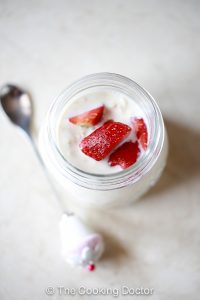 Overnight Strawberry Almond Oatmeal & Tips On Lowering Cholesterol