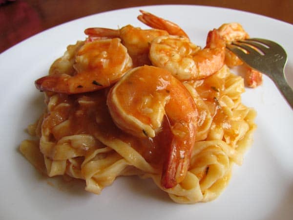 Homemade Pasta With Prawn