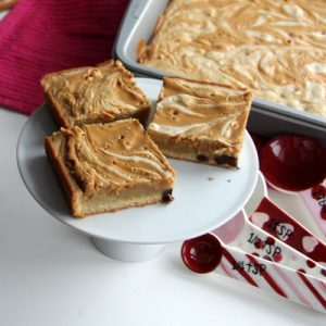 Peanut Butter Swirl Blondies