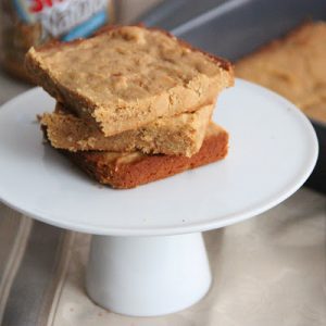 Double Peanut Butter Blondies