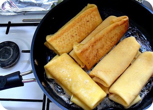 Sweet Cheese Blintzes (Pesach)