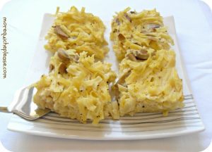 Dairy Noodle Kugel With Mushrooms And Roasted Garlic