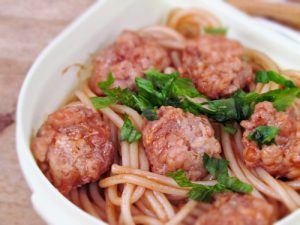 Stir Fried Spaghetti & Meatball