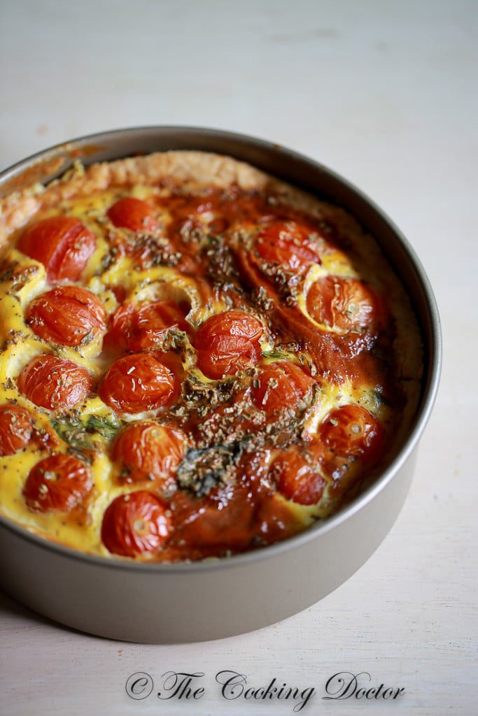 tomato basil quiche by the cooking doctor-2