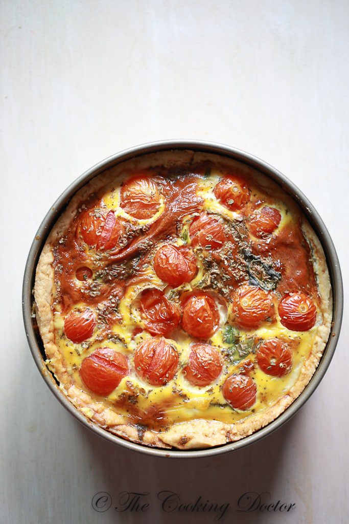 Tomato Basil Quiche