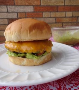 Jalapeño Cheddar Turkey Burgers With Guacamole