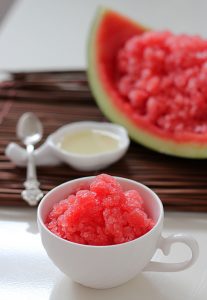 Watermelon Granita With Ginger Syrup